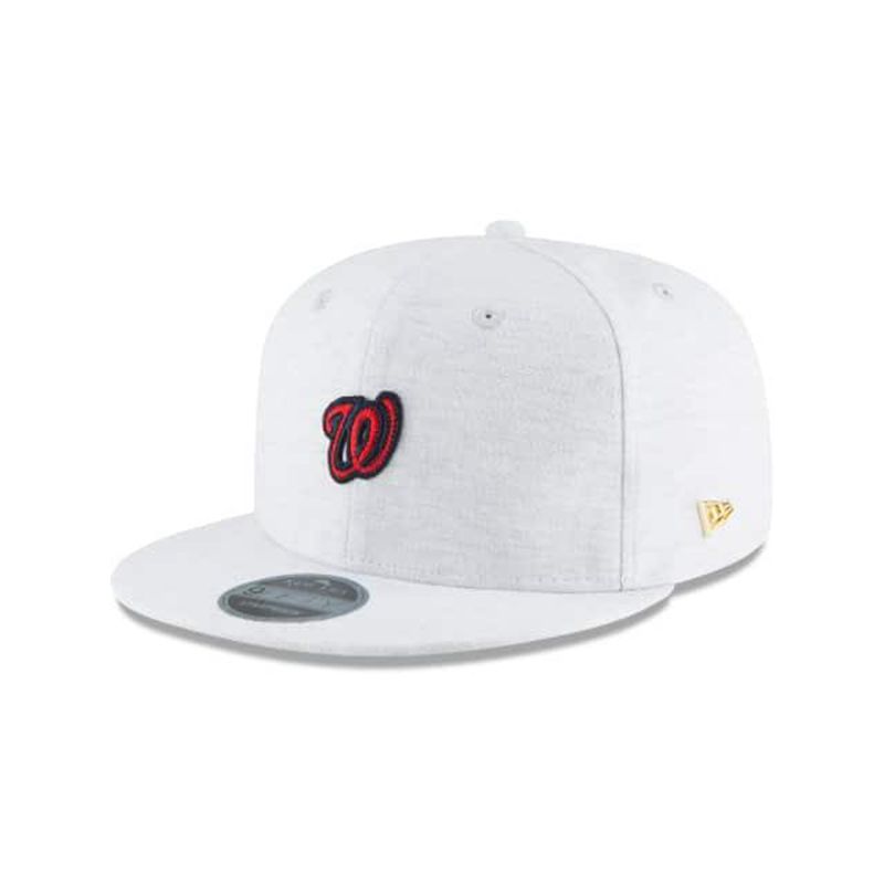 MLB Washington Nationals Micro Stitch 9Fifty Snapback (OOQ6783) - Grey New Era Caps